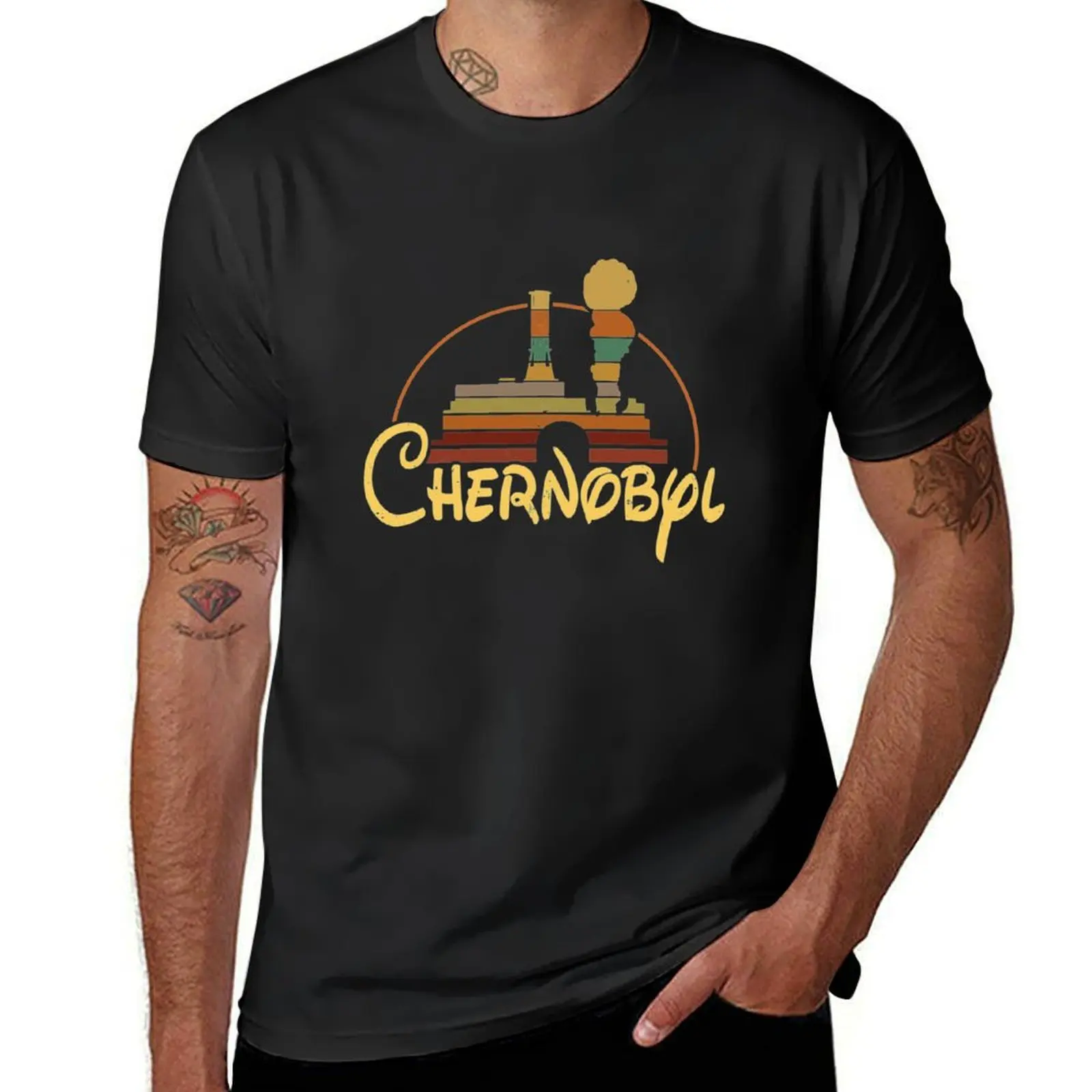 Power Tools Logo - T-Shirt avec Logo fantaisie T Chernobyl
